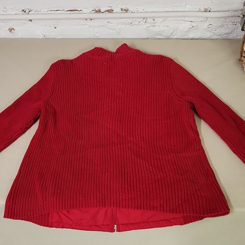 Hand Made Ohio State Zipper Sweater Size Large Football Season!! One Of A Kind - Picture 6 of 7